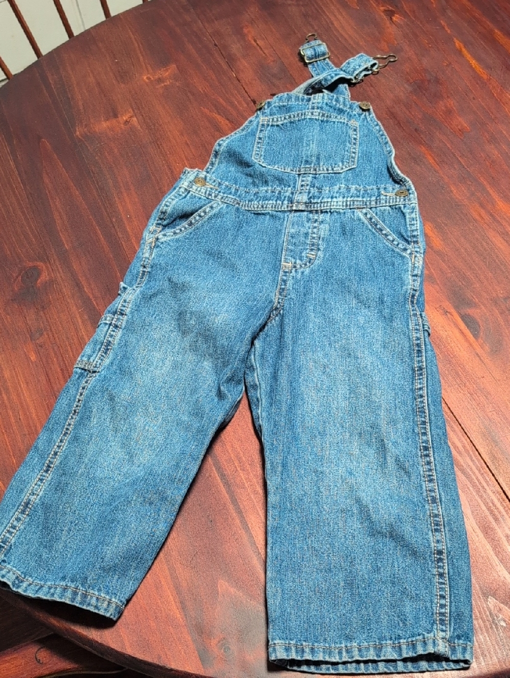 Classic Blue Denim Kids Oshkosh Overalls